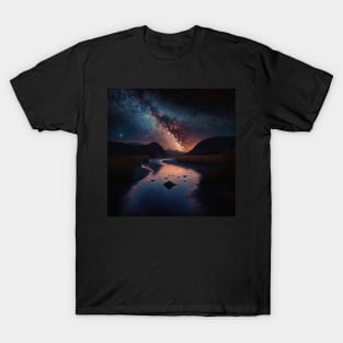 River at Night #2 T-Shirt